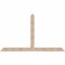 Ekena Millwork Portland Smooth Timber Gable Bracket, Douglas Fir, 96"W x 56"H x 3 1/2"D x 5 1/2"F, 14/12 Pitch GBW096X56X0406POR00SDF - alternate 1